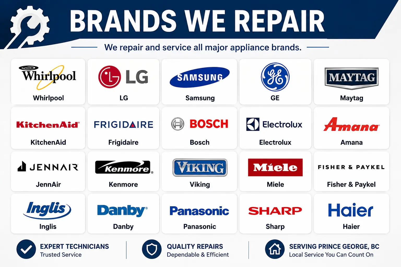 brands we repair